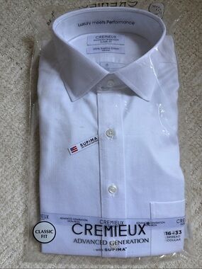 NWT Daniel Cremieux White Classic Fit Dress Shirt